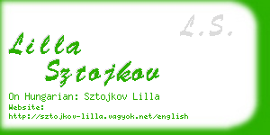 lilla sztojkov business card